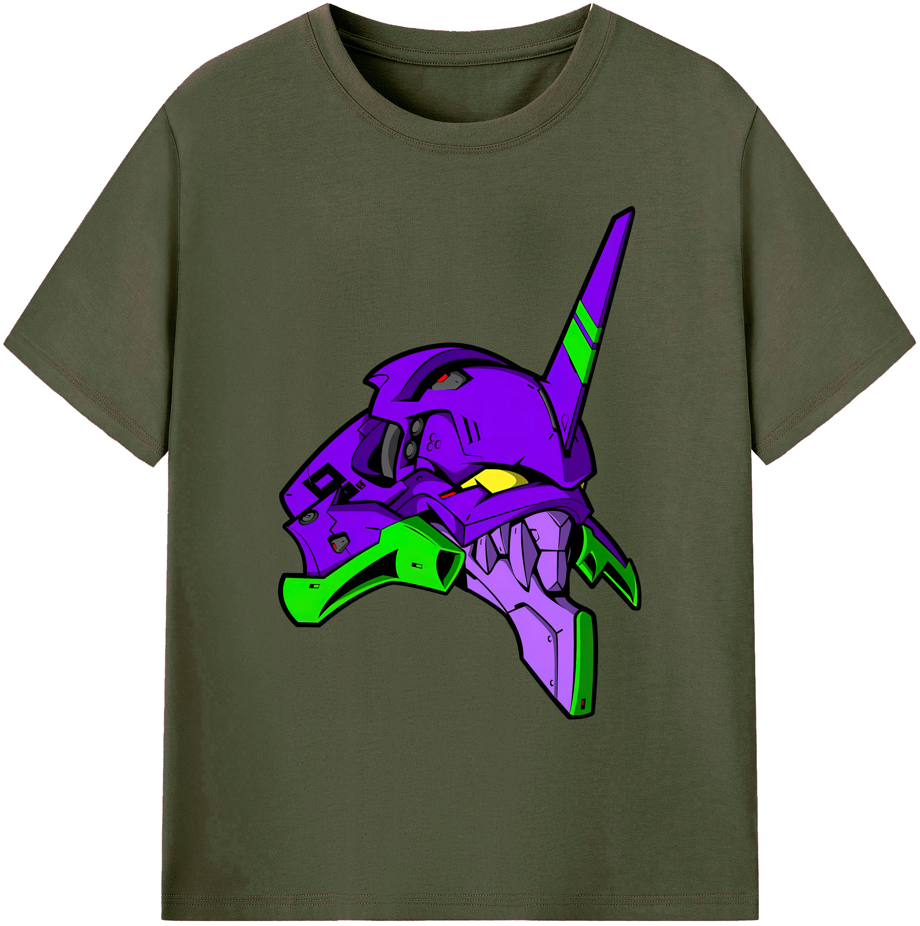 （画像用） EVA 新世紀エヴァンゲリオン 綿100％ メンズ半袖Tシャツ｜肌触りやわらか＆通気性